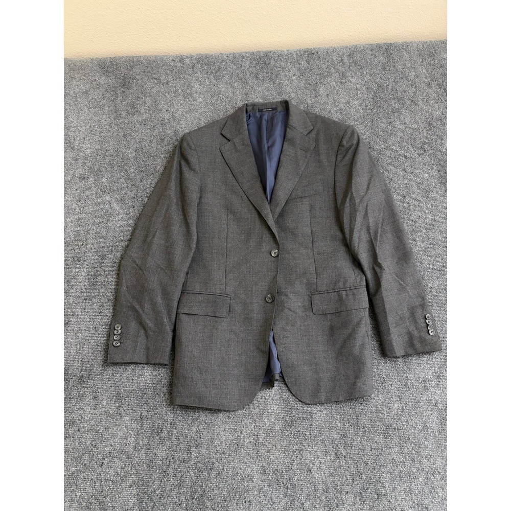Suitsupply Napoli Int Gray Wool Blazer Vitale Barberis Canonico 38R Two‎ Button